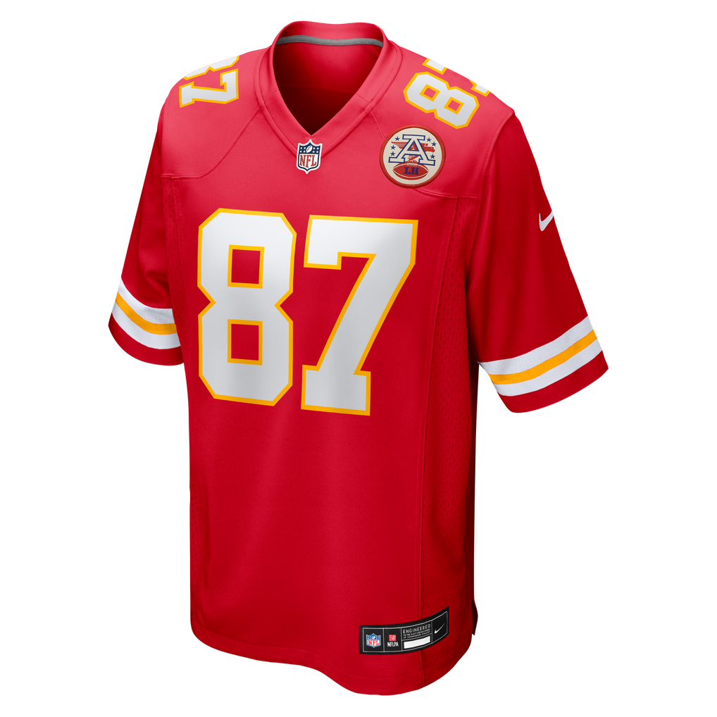 Travis Kelce #87 Kansas City Chiefs Red jersey