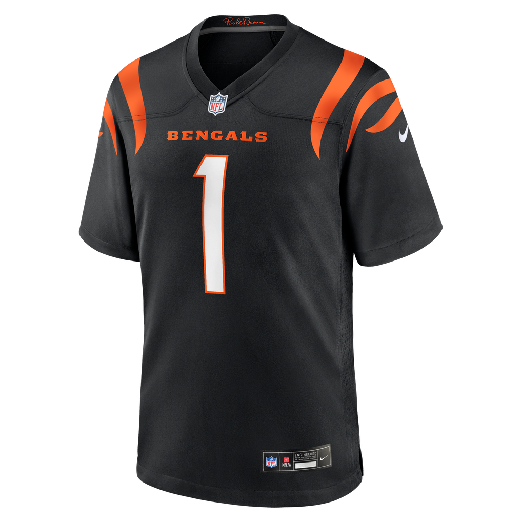 Ja’Marr Chase #1 Bengals Black NFL Shop reference