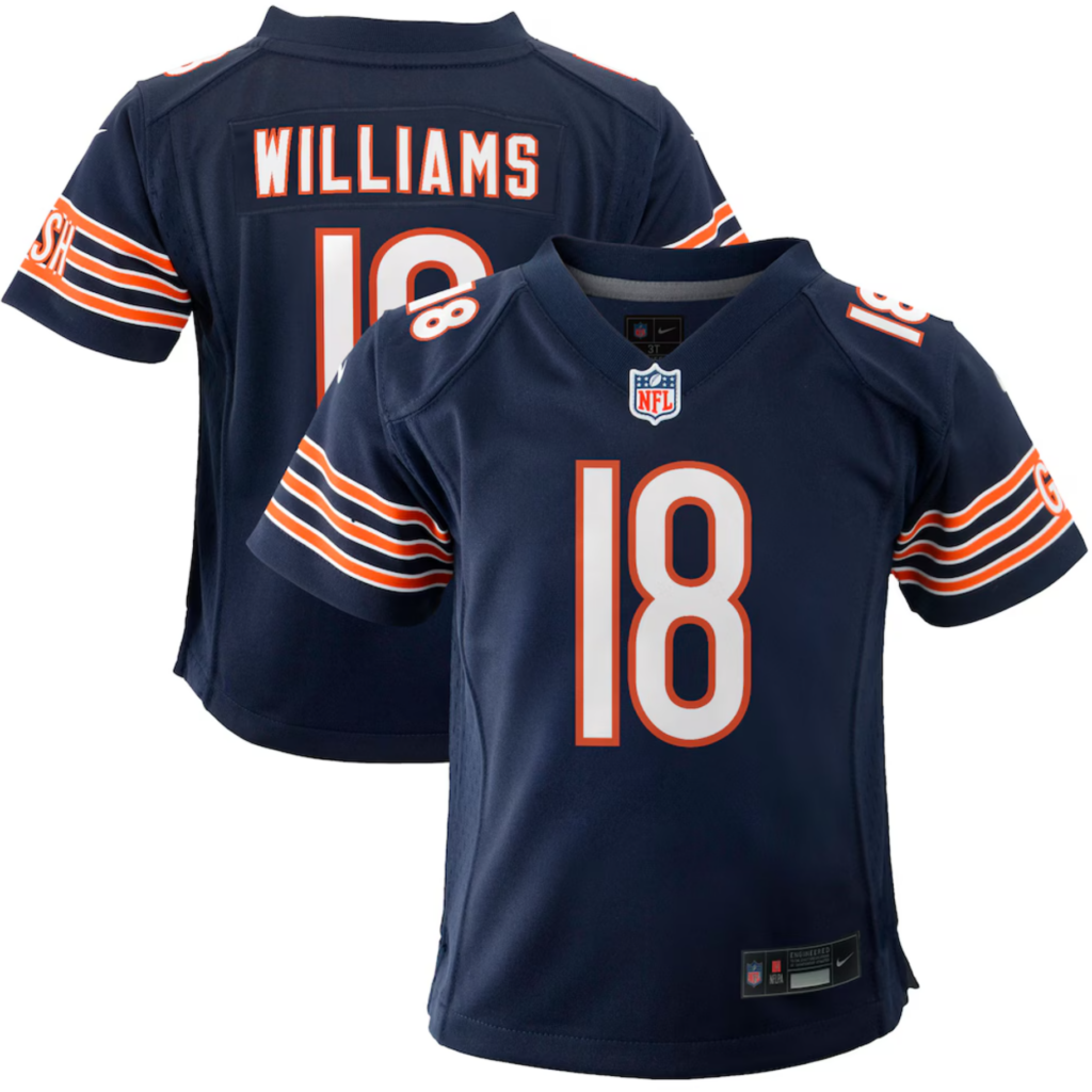Caleb Williams Chicago Bears Youth Game Jersey