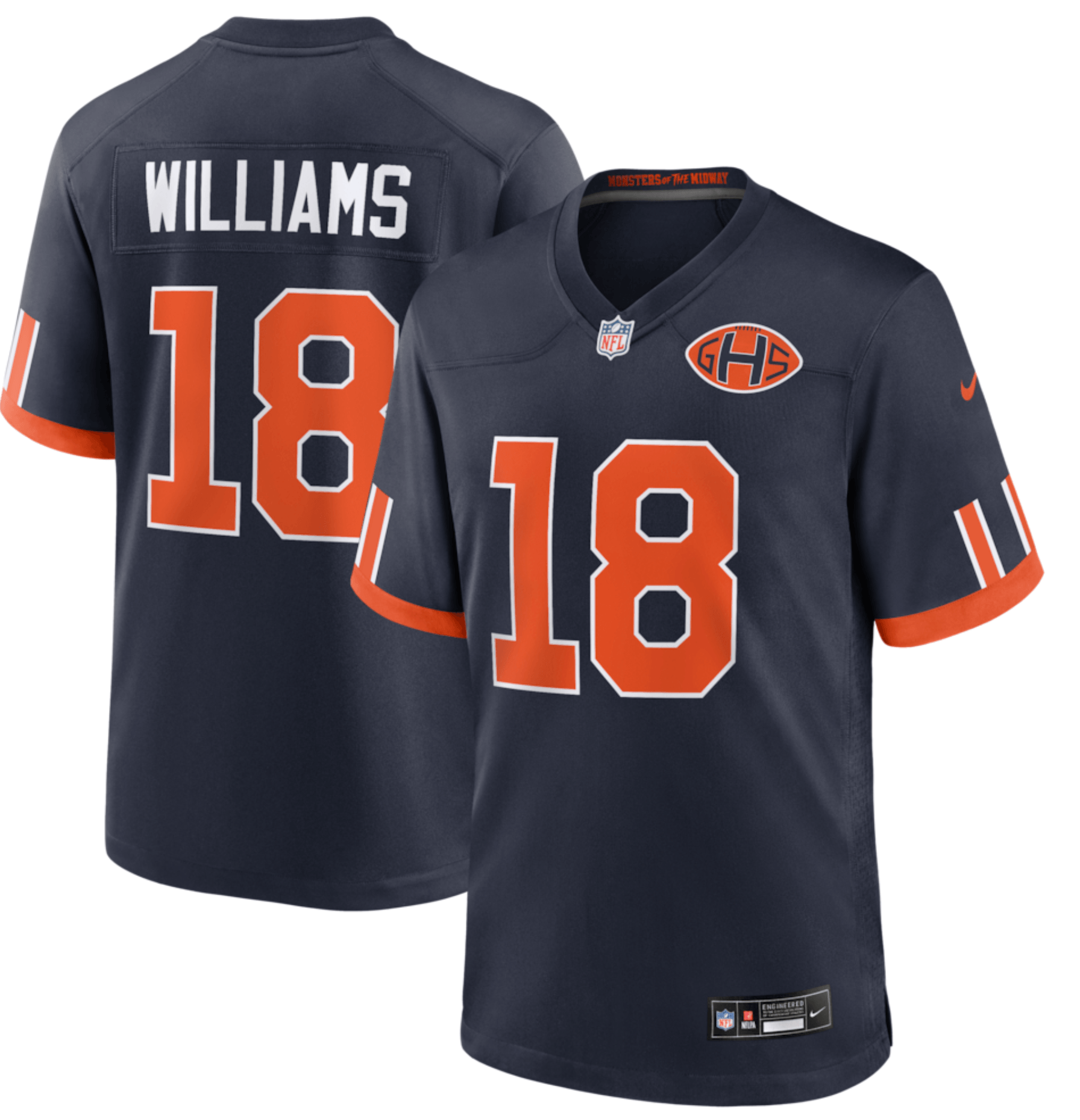Caleb Williams Chicago Bears 2026 Rivalries Collection Game Jersey