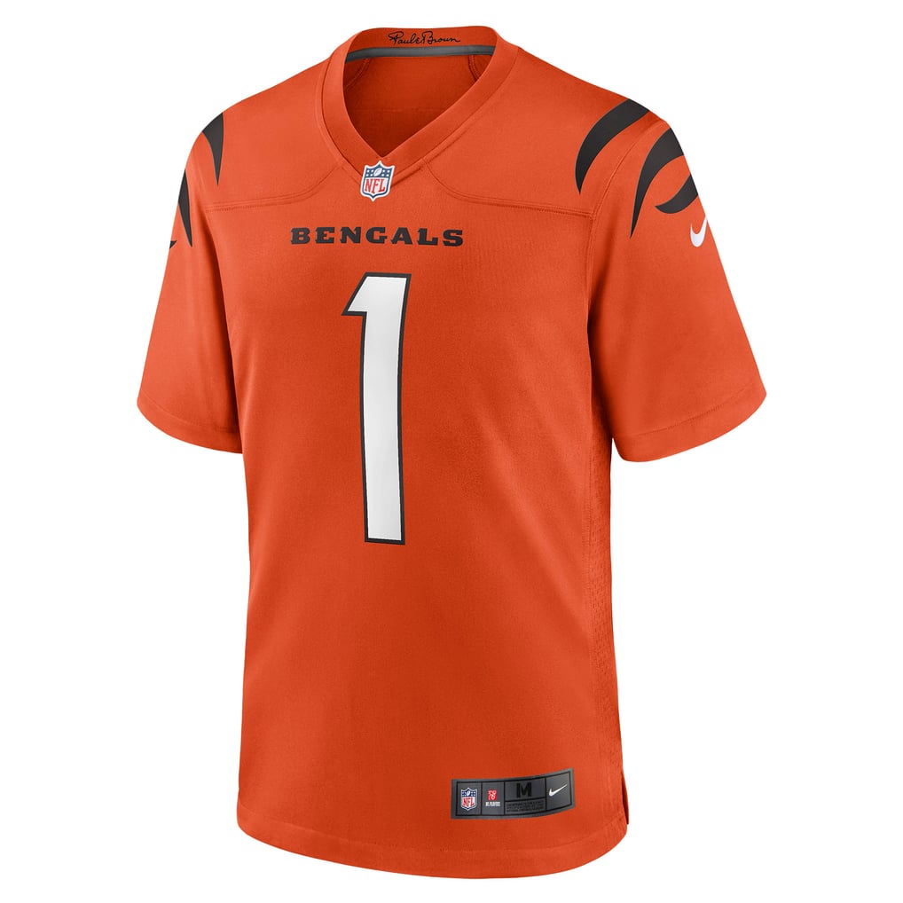 Ja’Marr Chase #1 Cincinnati Bengals Orange Alternate Jersey — NFL Shop reference