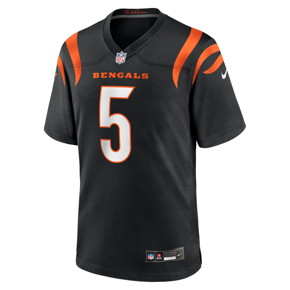 Tee Higgins #5 Cincinnati Bengals Black Home Jersey — NFL Shop reference