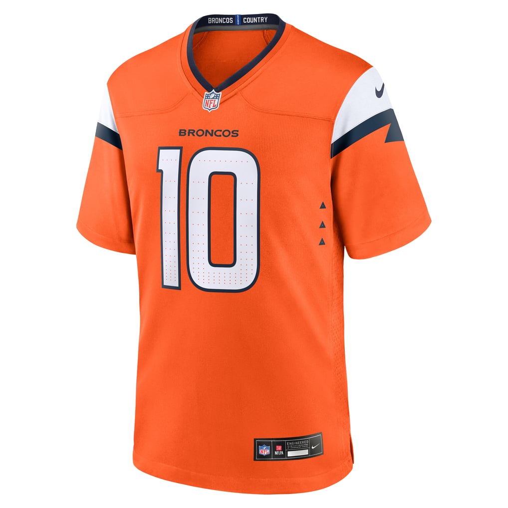 Bo Nix #10 Denver Broncos Orange Home Jersey — NFL Shop reference