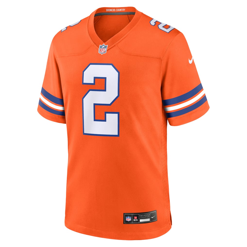 Patrick Surtain II #2 Denver Broncos Orange 1977 Throwback Jersey — NFL Shop reference