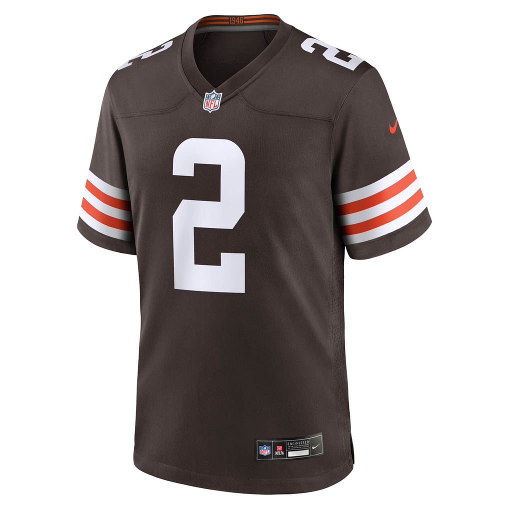 Shedeur Sanders #2 Cleveland Browns Brown Home Jersey — NFL Shop reference