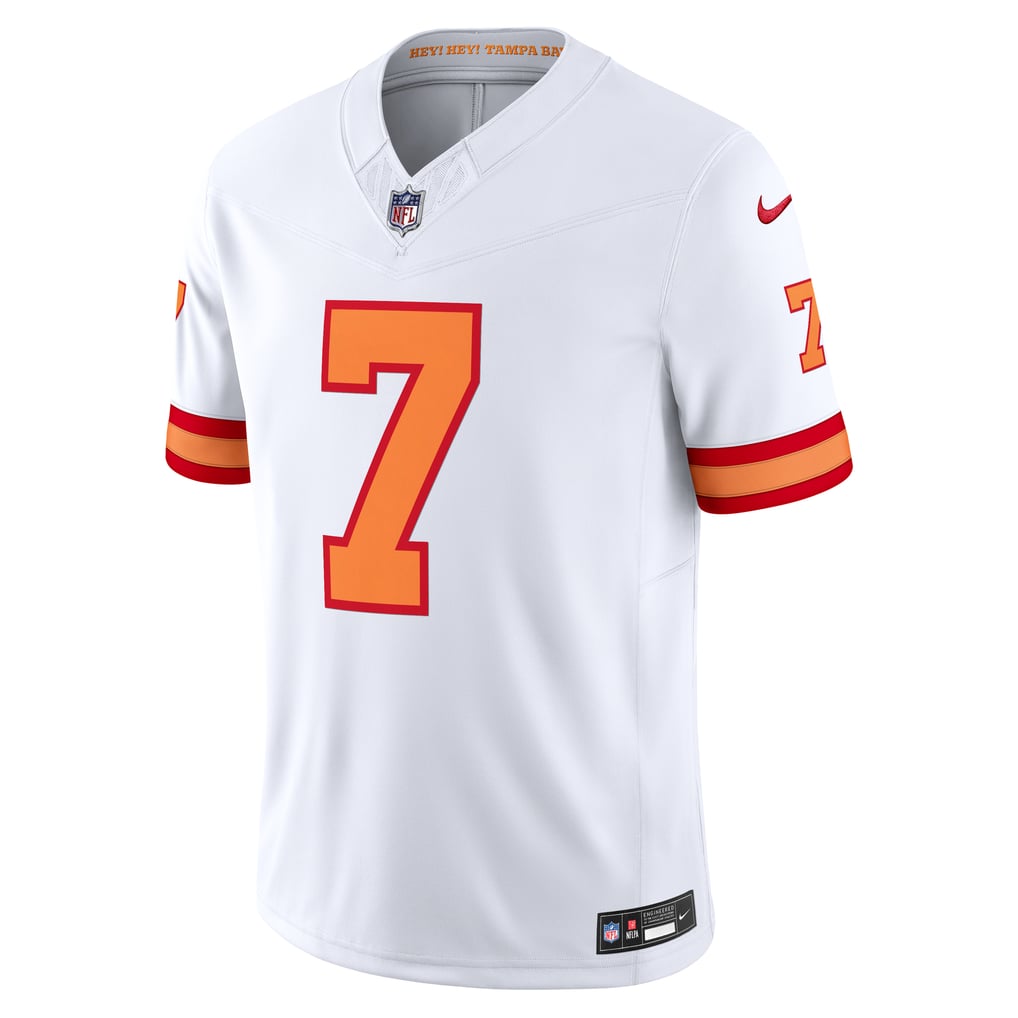 Bucky Irving #7 Tampa Bay Buccaneers White 76 Throwback Jersey — NFL Shop reference