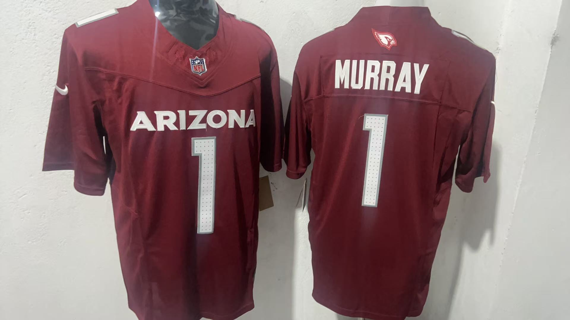 Kyler Murray #1 Arizona Cardinals Cardinal Home Jersey — supplier front and back