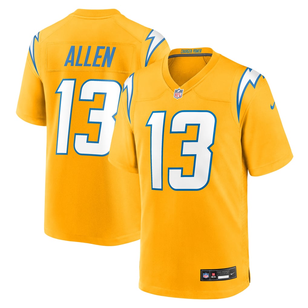 Keenan Allen #13 Los Angeles Chargers Gold Charger Power Jersey — NFL Shop reference