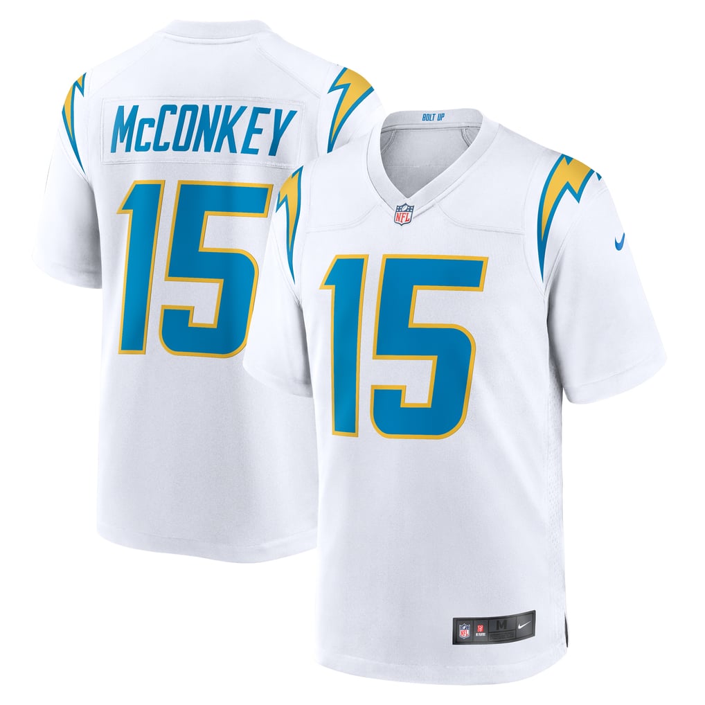 Ladd McConkey #15 Los Angeles Chargers White Away Jersey — NFL Shop reference