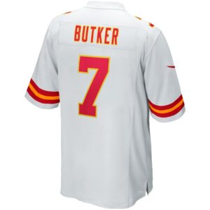 Harrison Butker #7 Kansas City Chiefs White Away Jersey — NFL Shop reference