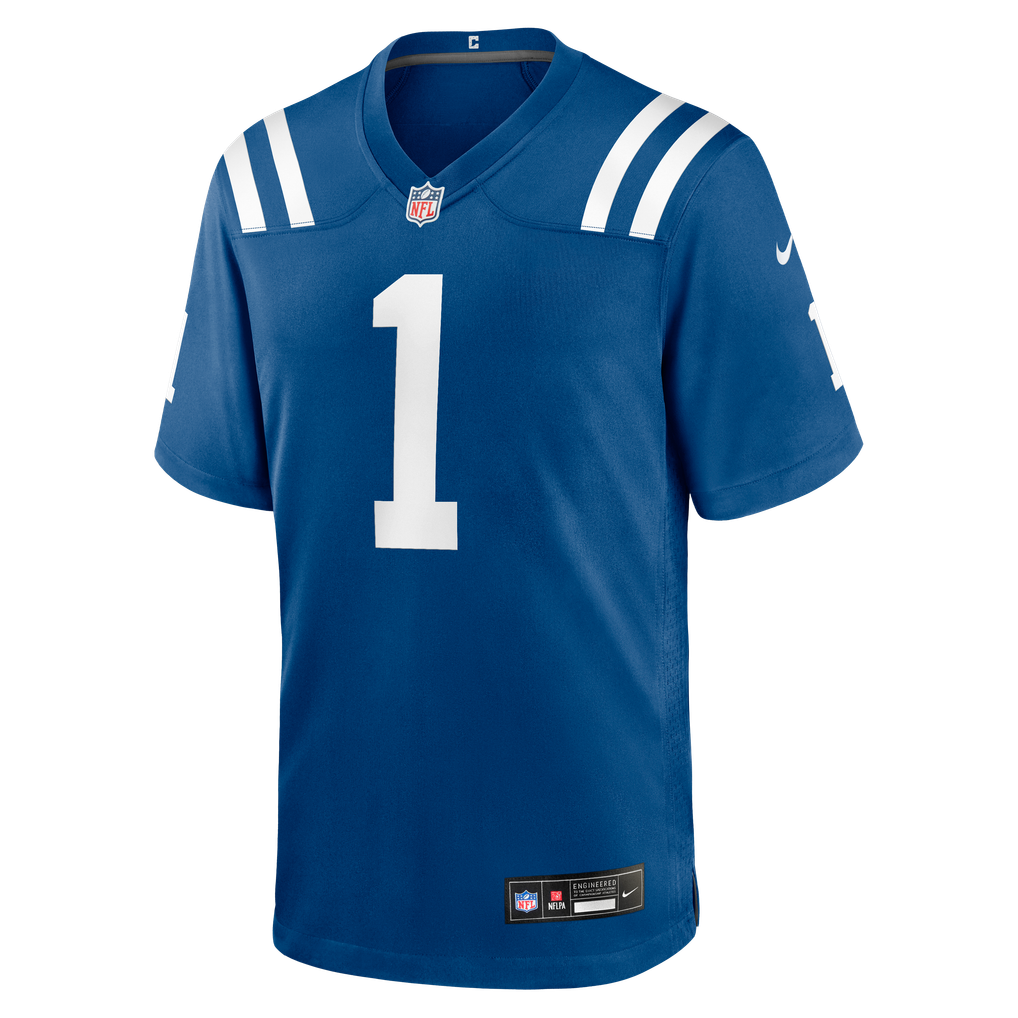 Sauce Gardner #1 Indianapolis Colts Royal Home Jersey — front
