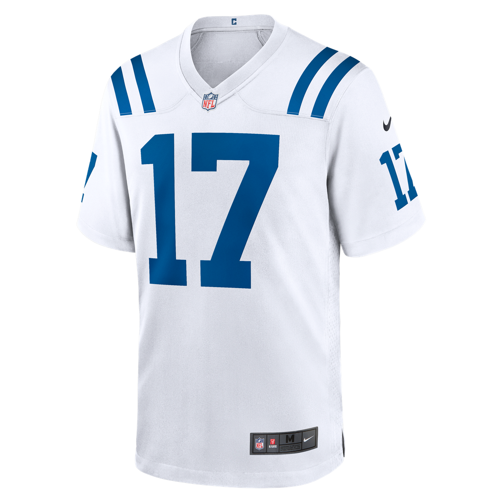 Daniel Jones #17 Indianapolis Colts White Away Jersey — front