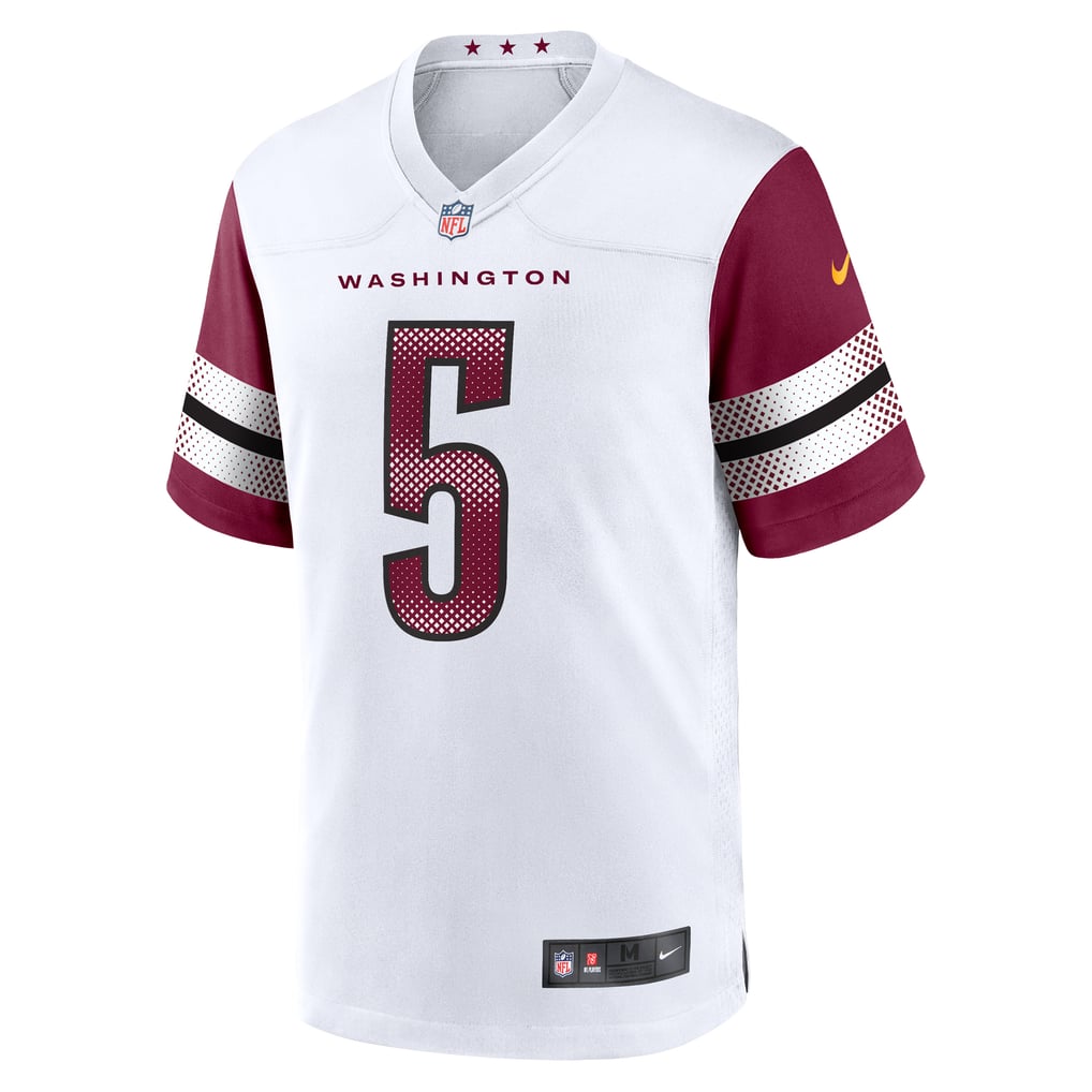 Jayden Daniels #5 Washington Commanders White Away Jersey — NFL Shop reference