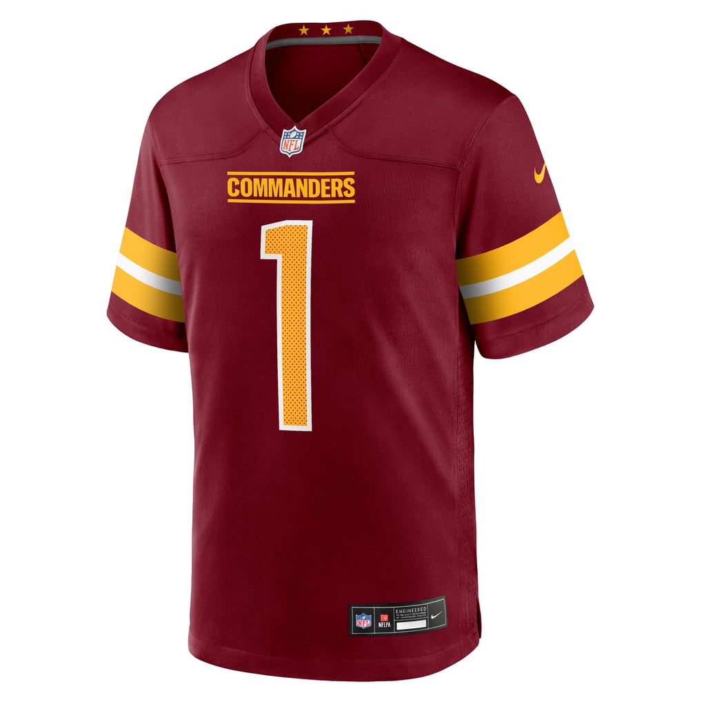 Deebo Samuel Sr. #1 Washington Commanders Burgundy Home Jersey — NFL Shop reference