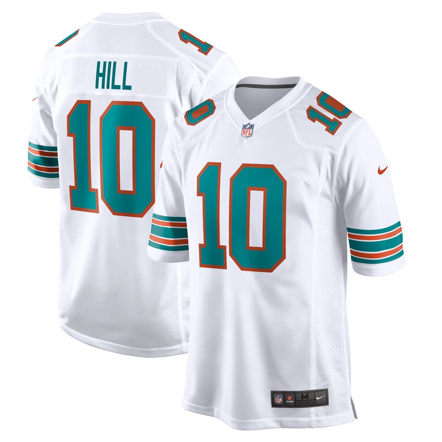 Tyreek Hill #10 Miami Dolphins White Alternate Jersey — NFL Shop reference