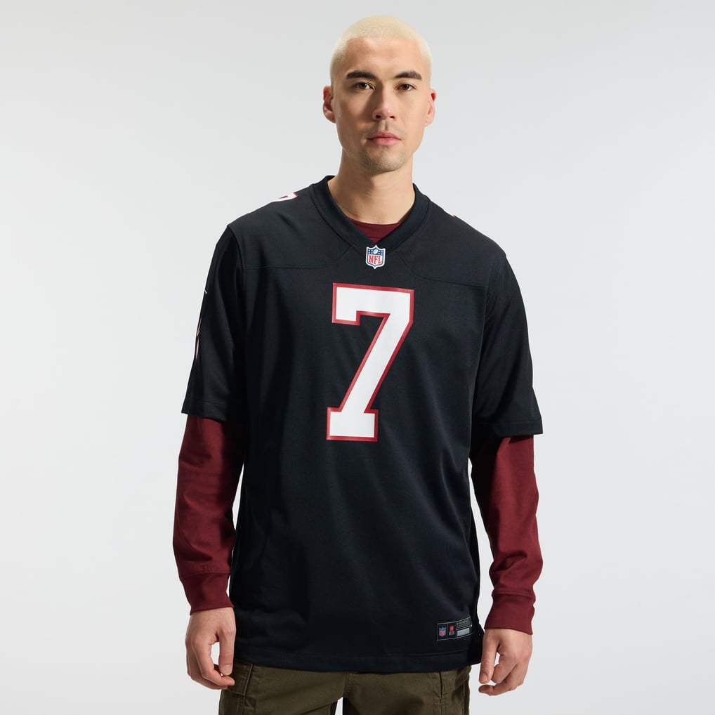 Bijan Robinson #7 Atlanta Falcons Black Throwback Jersey — NFL Shop reference