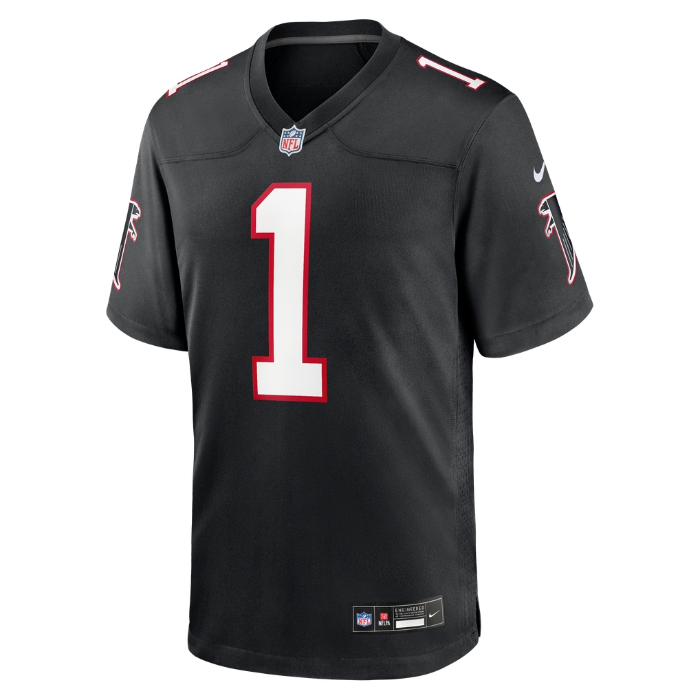 Tua Tagovailoa #1 Atlanta Falcons Black Throwback Jersey — NFL Shop reference