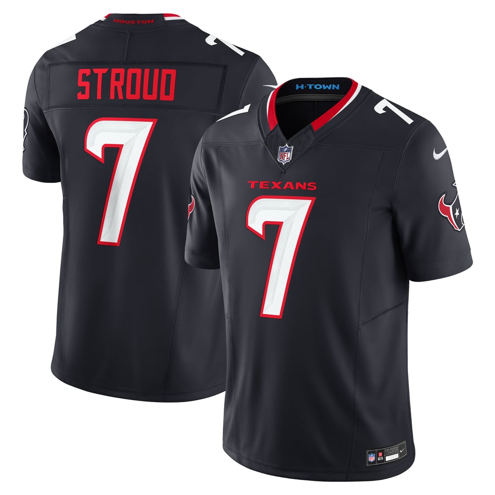 C.J. Stroud #7 Houston Texans Navy - front and back