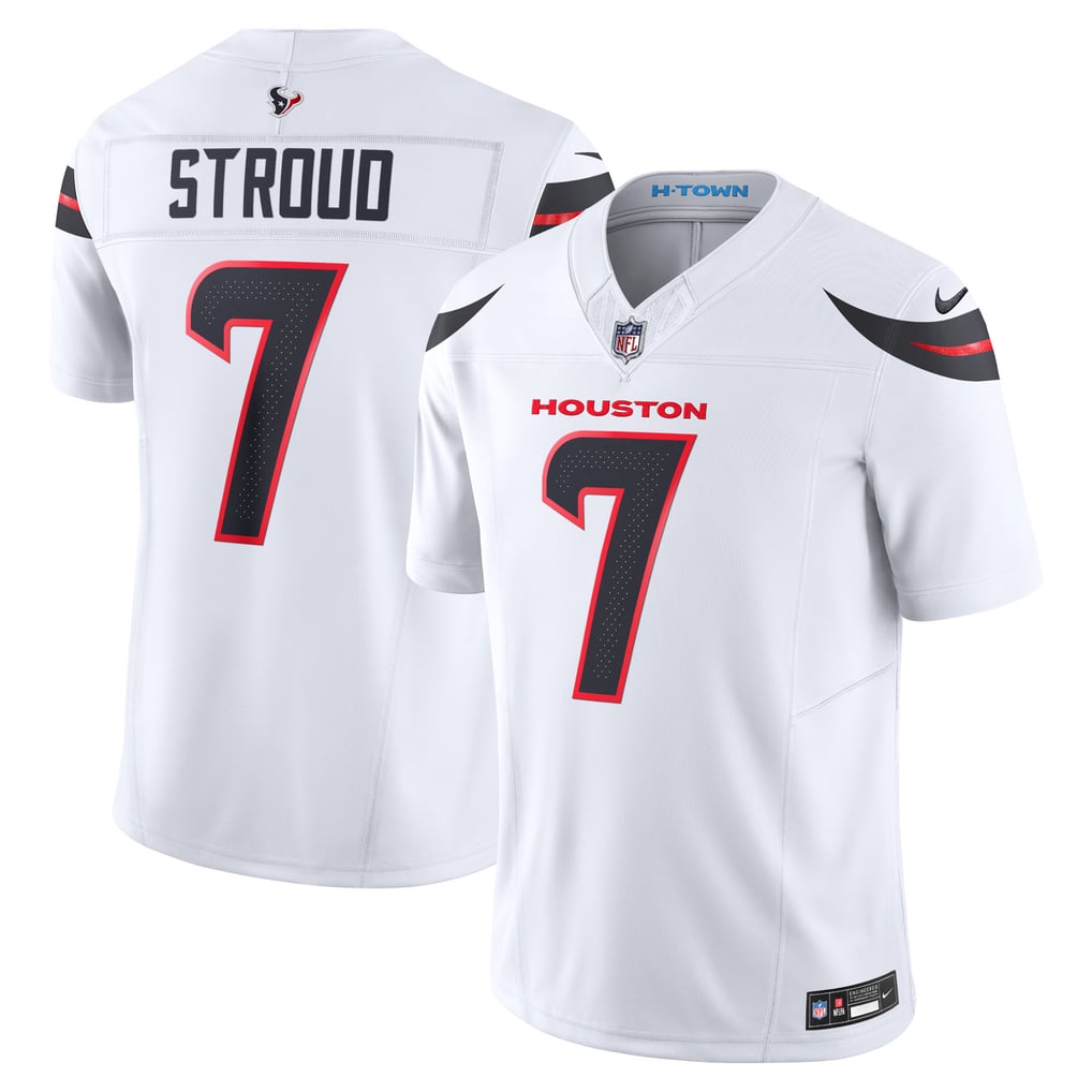C.J. Stroud #7 Houston Texans White - front and back