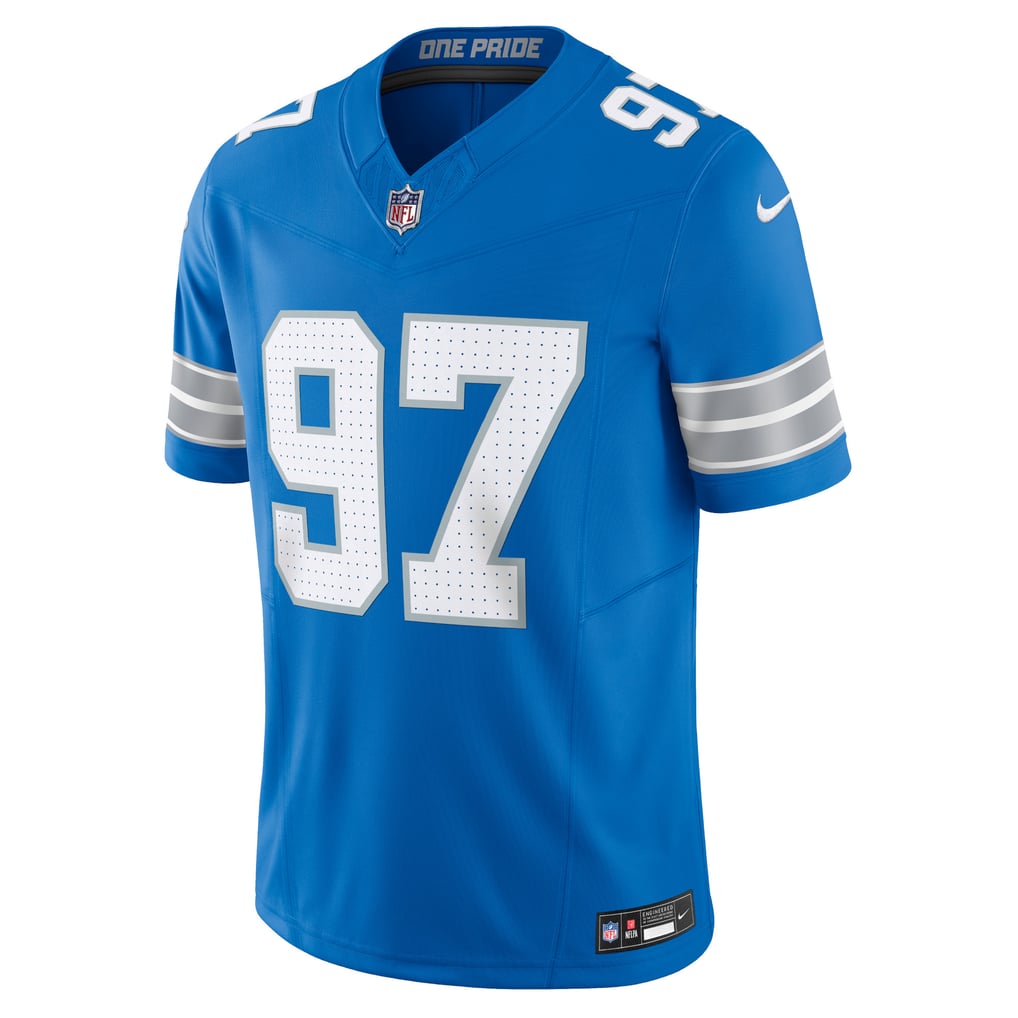Aidan Hutchinson #97 Detroit Lions — Blue — front