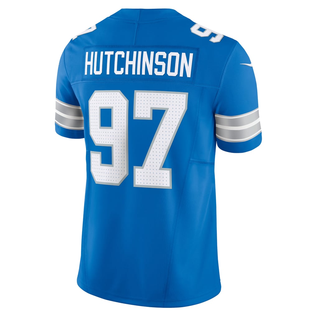 Aidan Hutchinson #97 Detroit Lions — Blue — back
