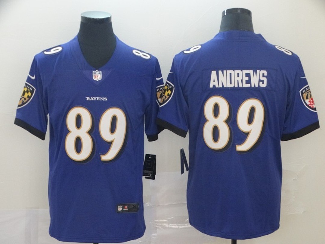 Mark Andrews #89 Baltimore Ravens Purple Home Jersey - actual product photo 1