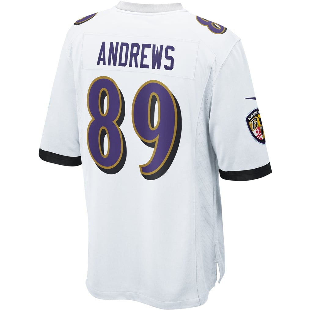 Mark Andrews #89 Baltimore Ravens White Away Jersey - back reference