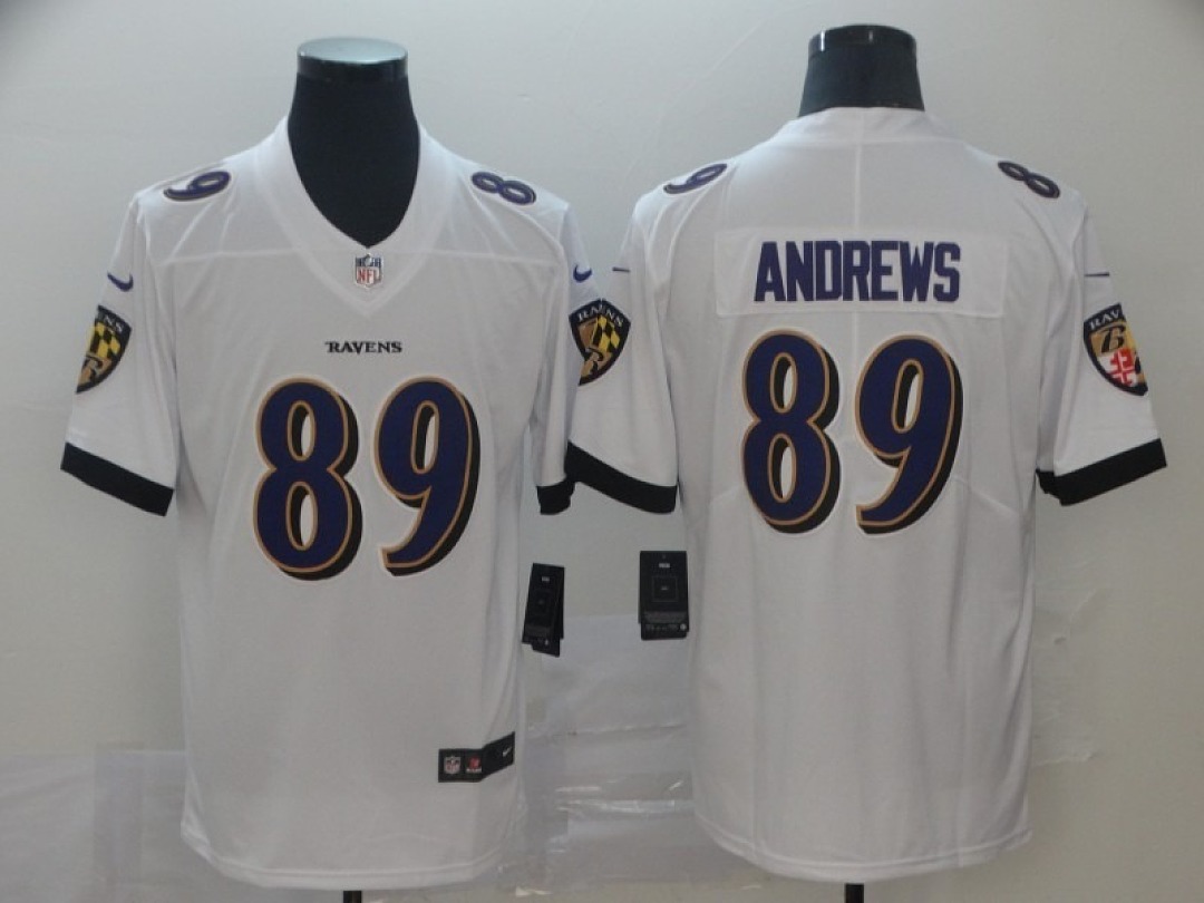 Mark Andrews #89 Baltimore Ravens White Away Jersey - actual product photo 1