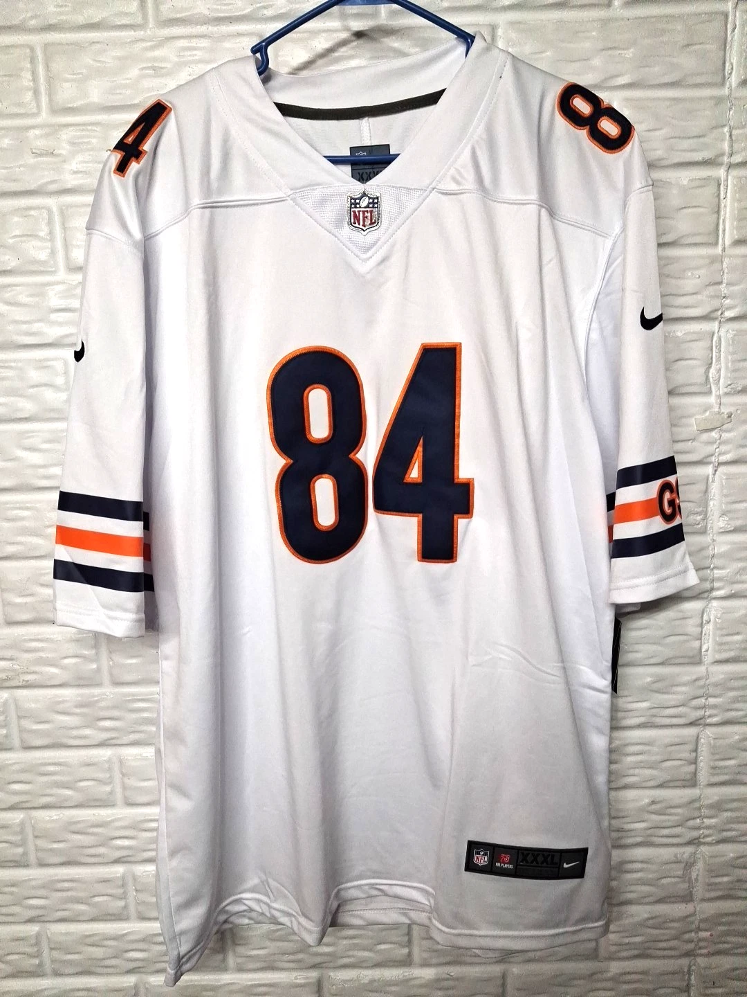 Colston Loveland #84 Chicago Bears White Away Jersey - actual product photo 1