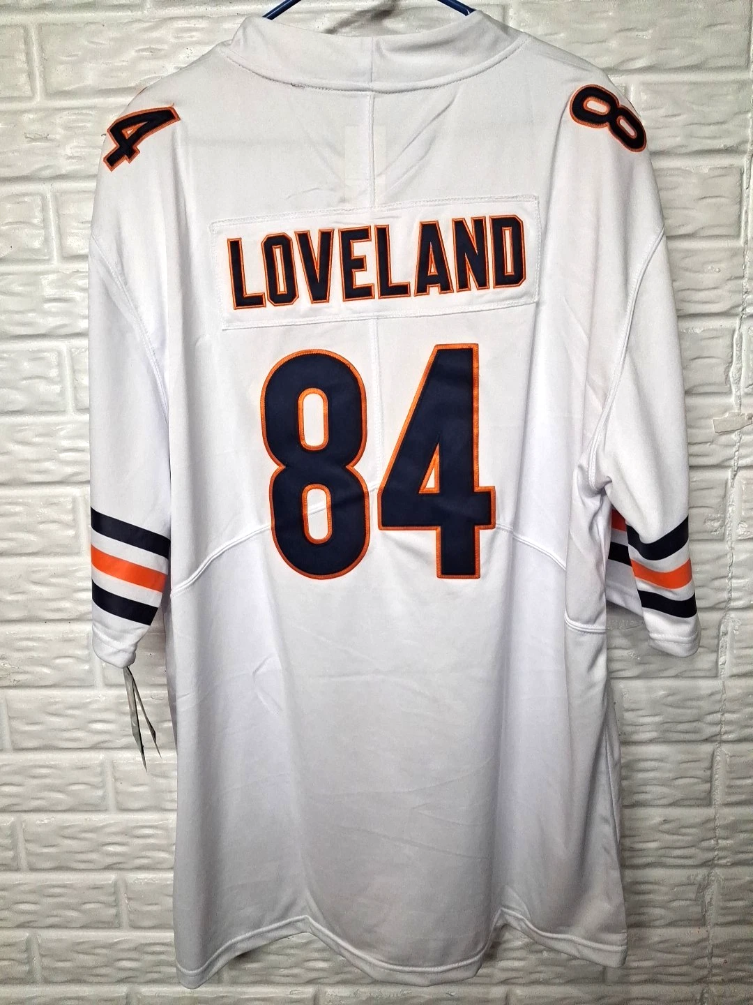 Colston Loveland #84 Chicago Bears White Away Jersey - actual product photo 2