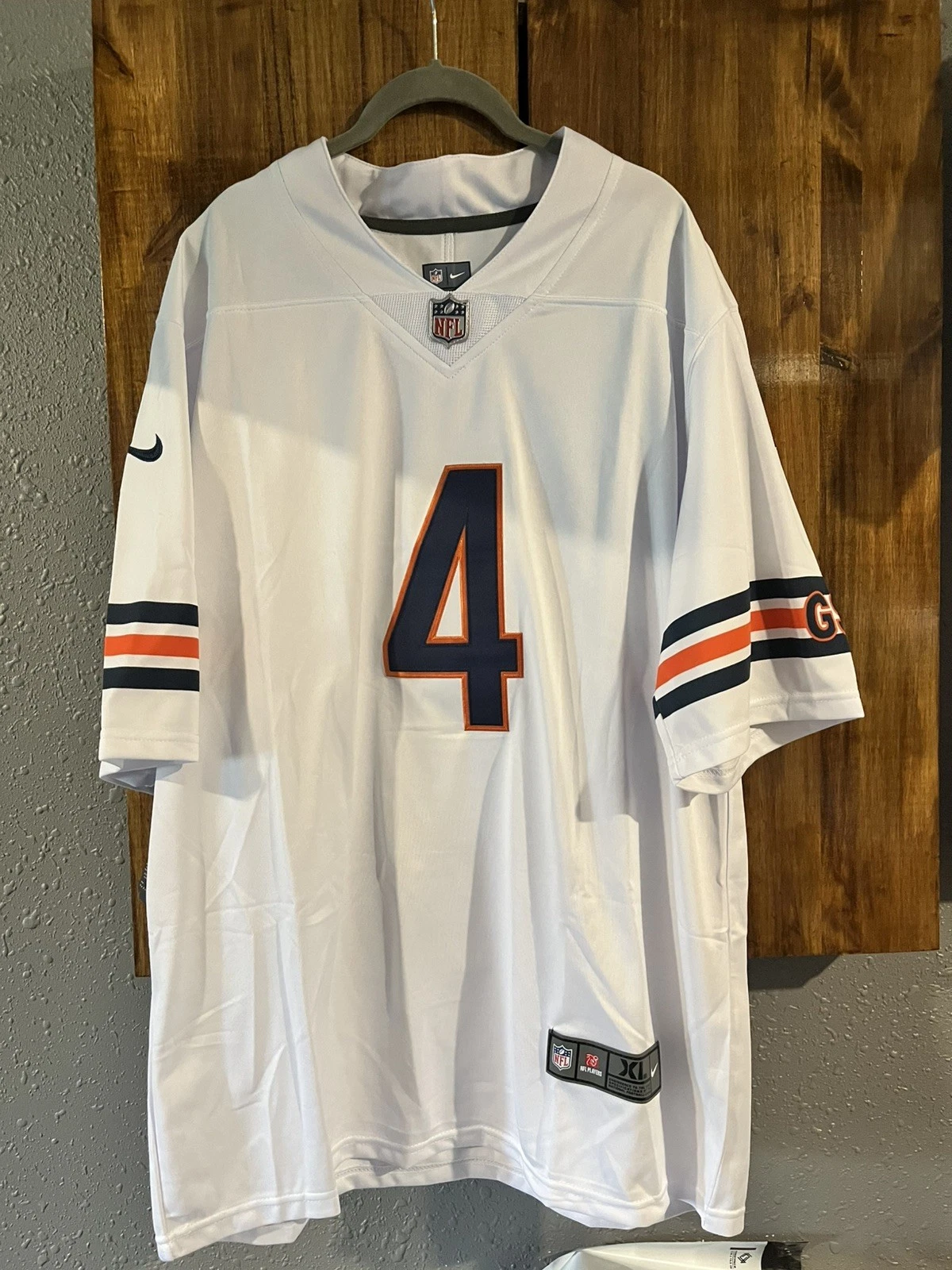 D'Andre Swift #4 Chicago Bears White Away Jersey - actual product photo 1