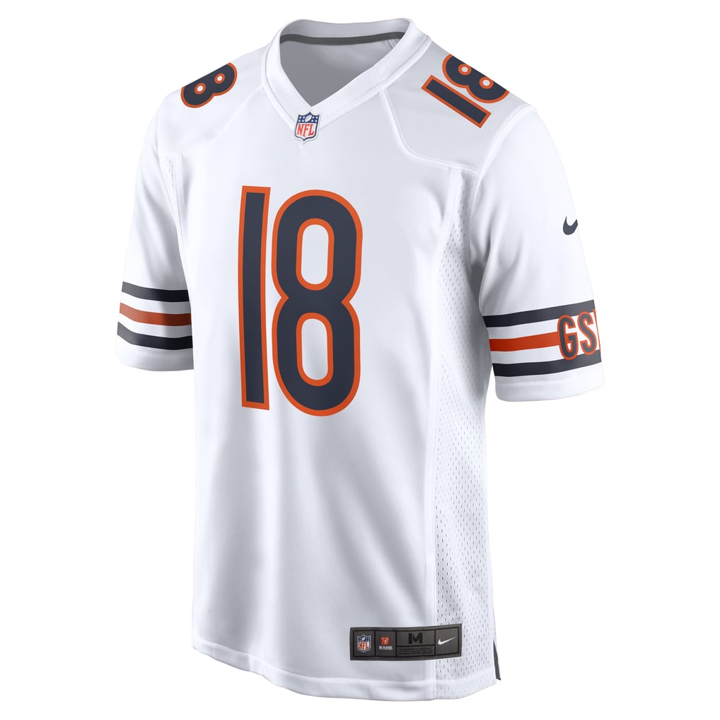 Caleb Williams #18 Chicago Bears White Away Jersey - front reference