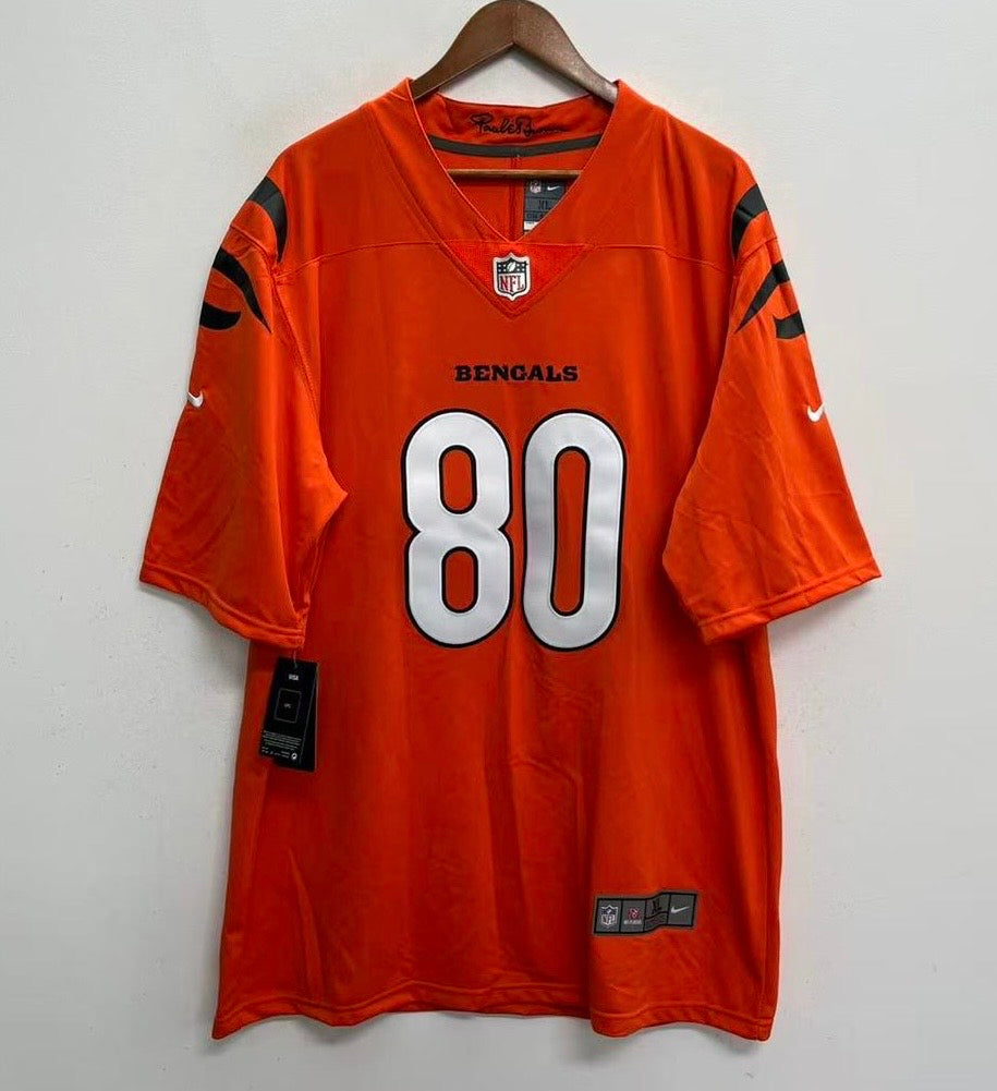 Andrei Iosivas #80 Cincinnati Bengals Orange Alternate Jersey - actual product photo 2
