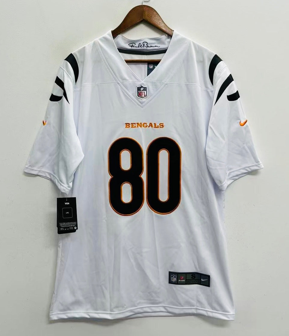 Andrei Iosivas #80 Cincinnati Bengals White Away Jersey - actual product photo 2