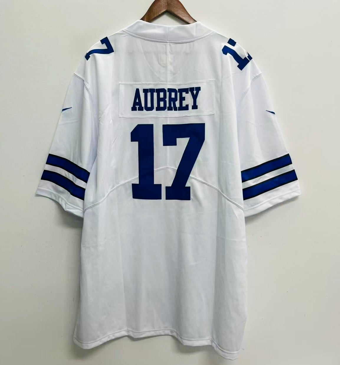 Brandon Aubrey #17 Dallas Cowboys White Home Jersey - actual product photo 1