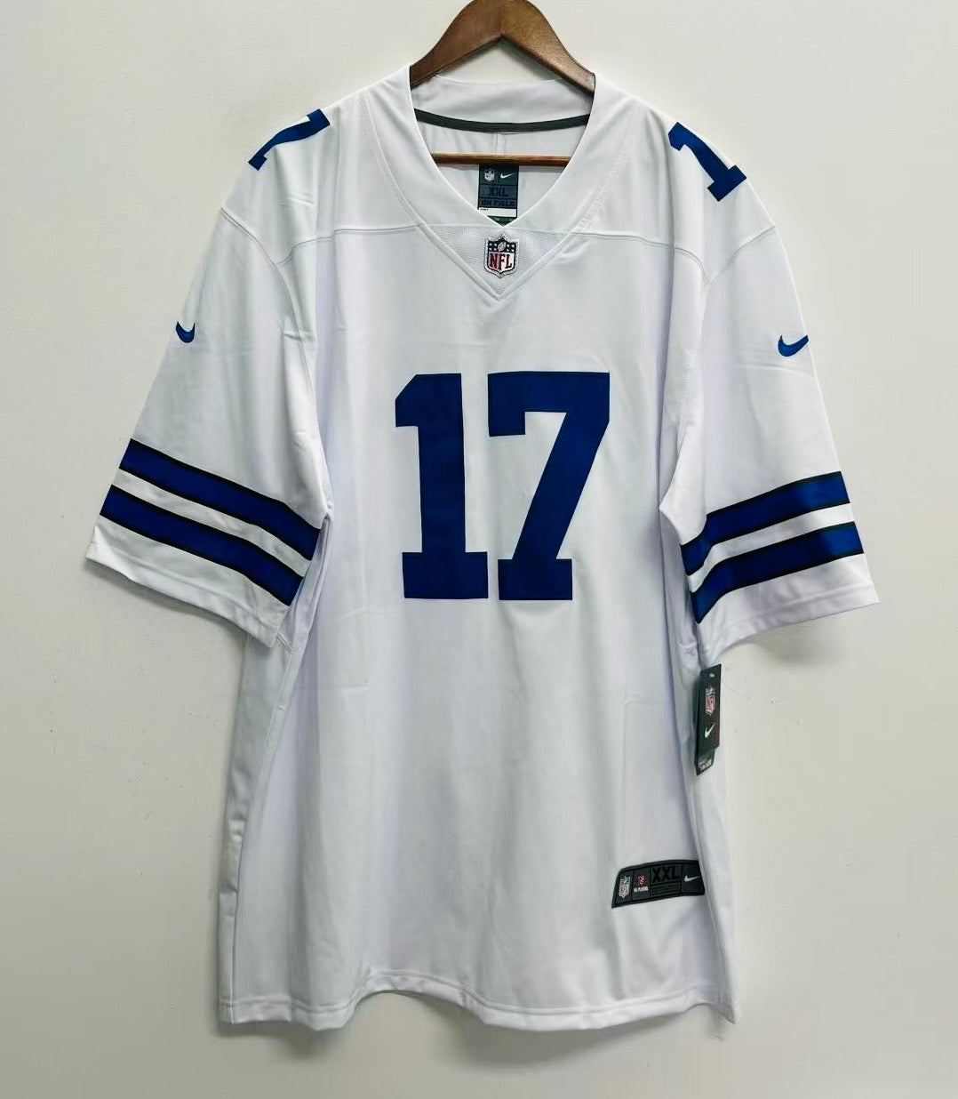 Brandon Aubrey #17 Dallas Cowboys White Home Jersey - actual product photo 2