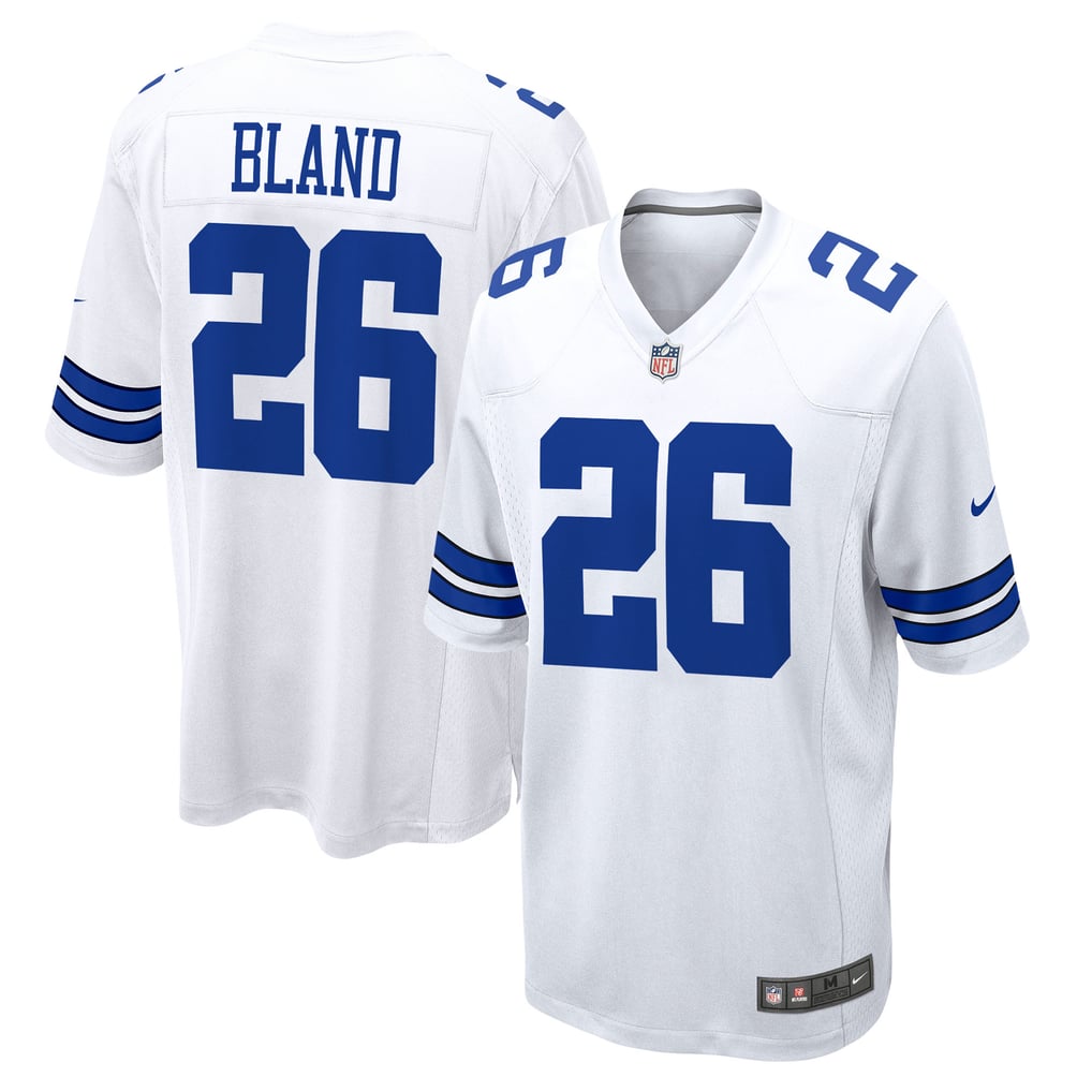 DaRon Bland #26 Dallas Cowboys White Home Jersey - front and back reference