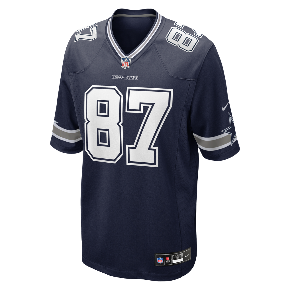Jake Ferguson #87 Dallas Cowboys Navy Home Jersey - front reference