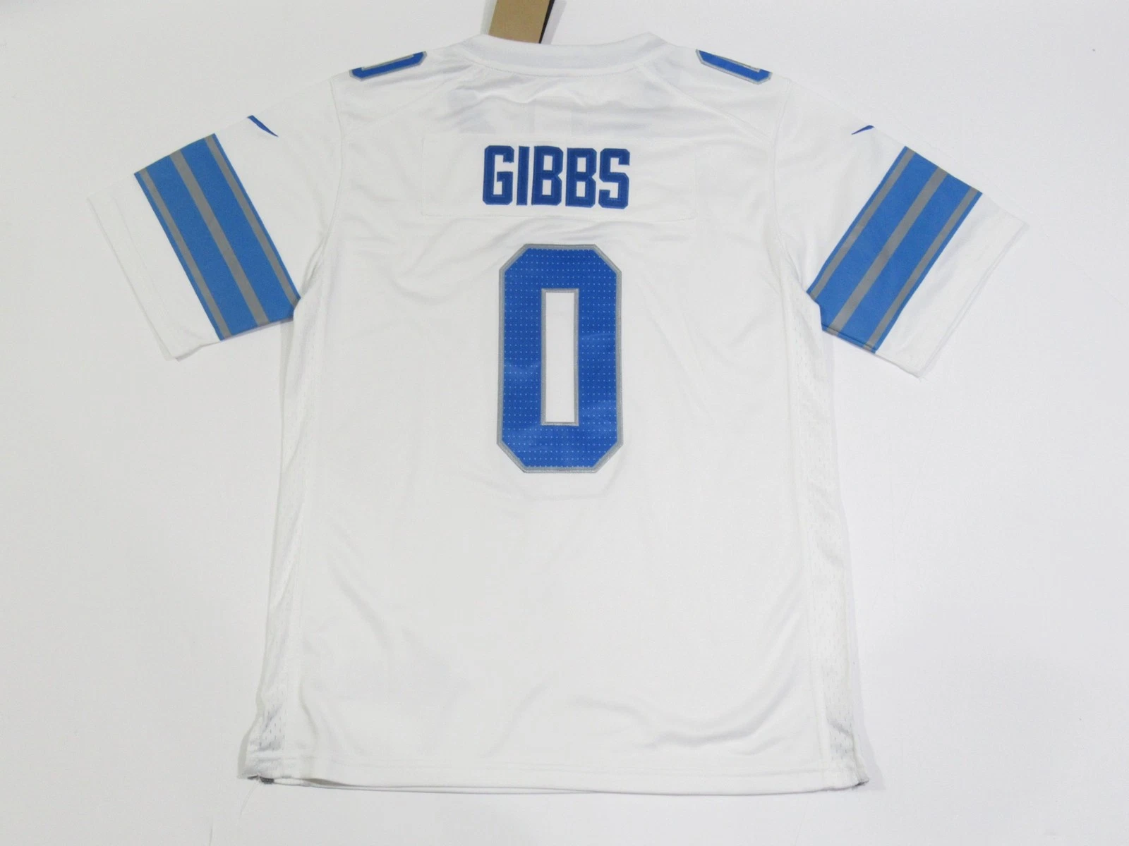 Jahmyr Gibbs #0 Detroit Lions White Away Jersey - actual product photo 2