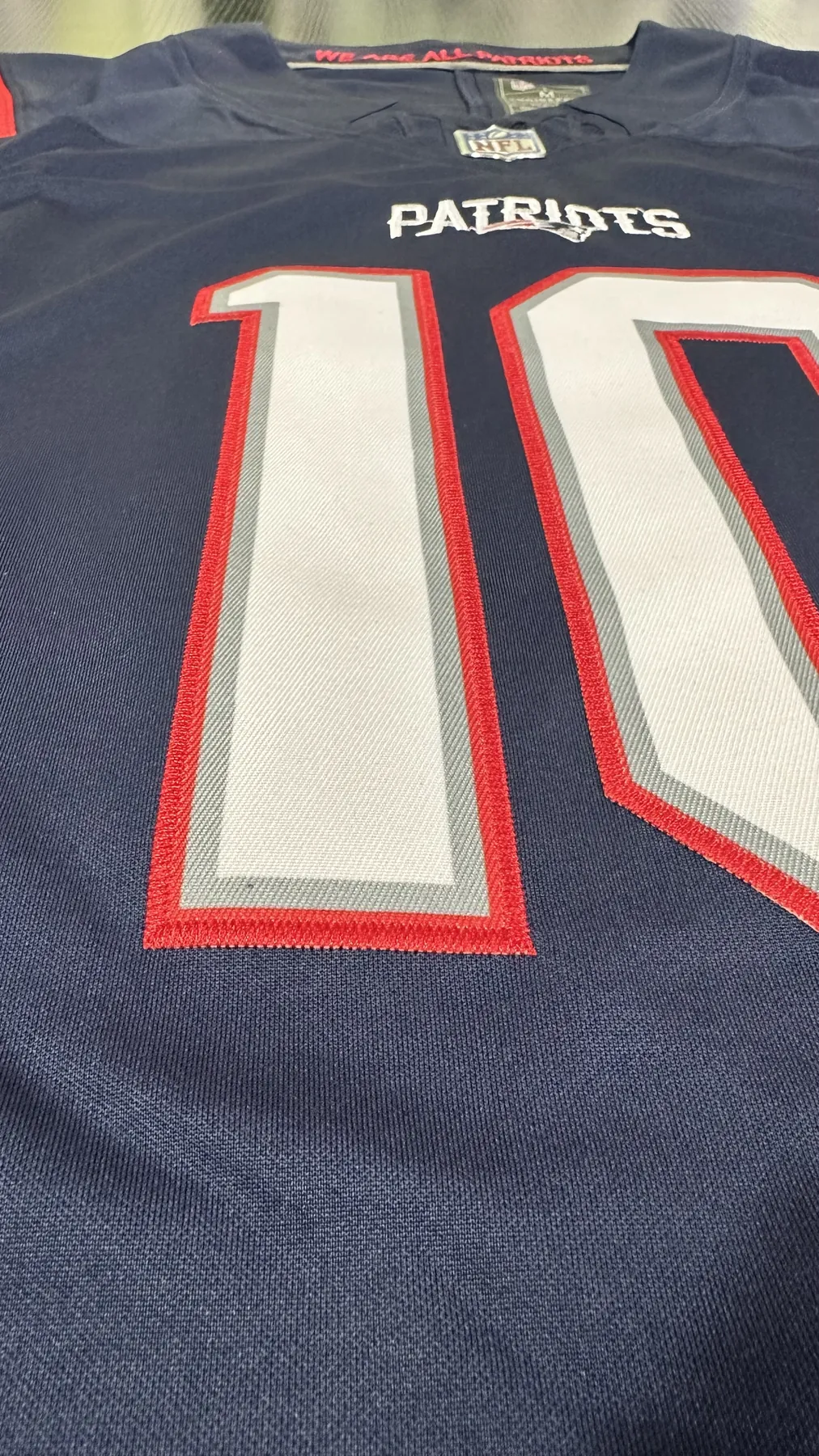 Drake Maye #10 New England Patriots Navy Home Jersey - Image 6