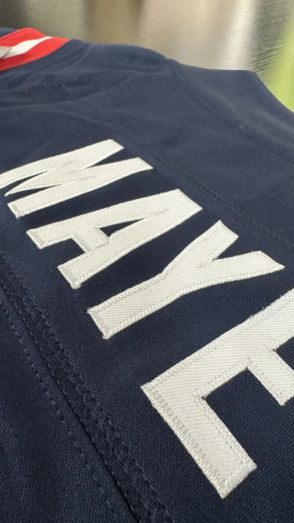 Drake Maye #10 New England Patriots Navy Home Jersey - Image 11