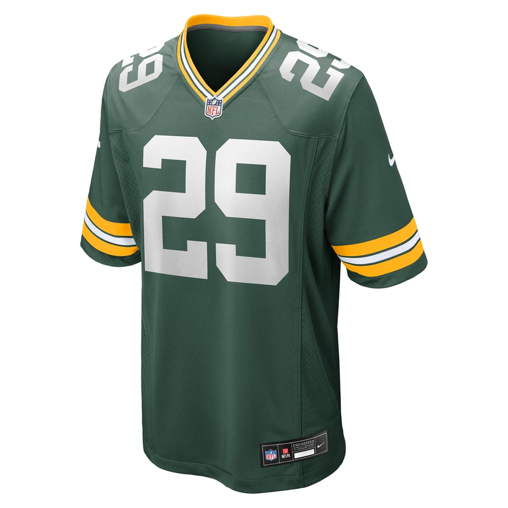 Xavier McKinney #29 Green Bay Packers Green Home Jersey - front reference