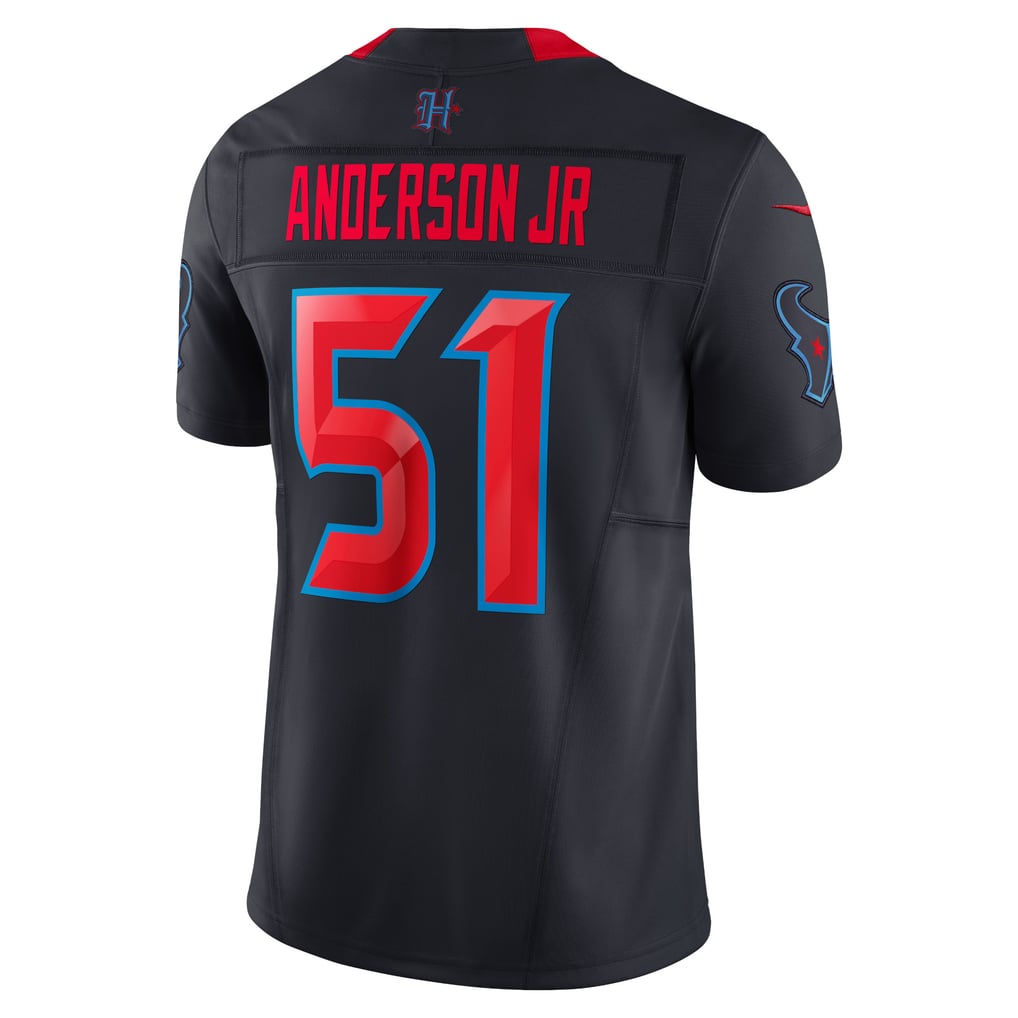 Will Anderson Jr. #51 Houston Texans Navy H-Town Jersey - back