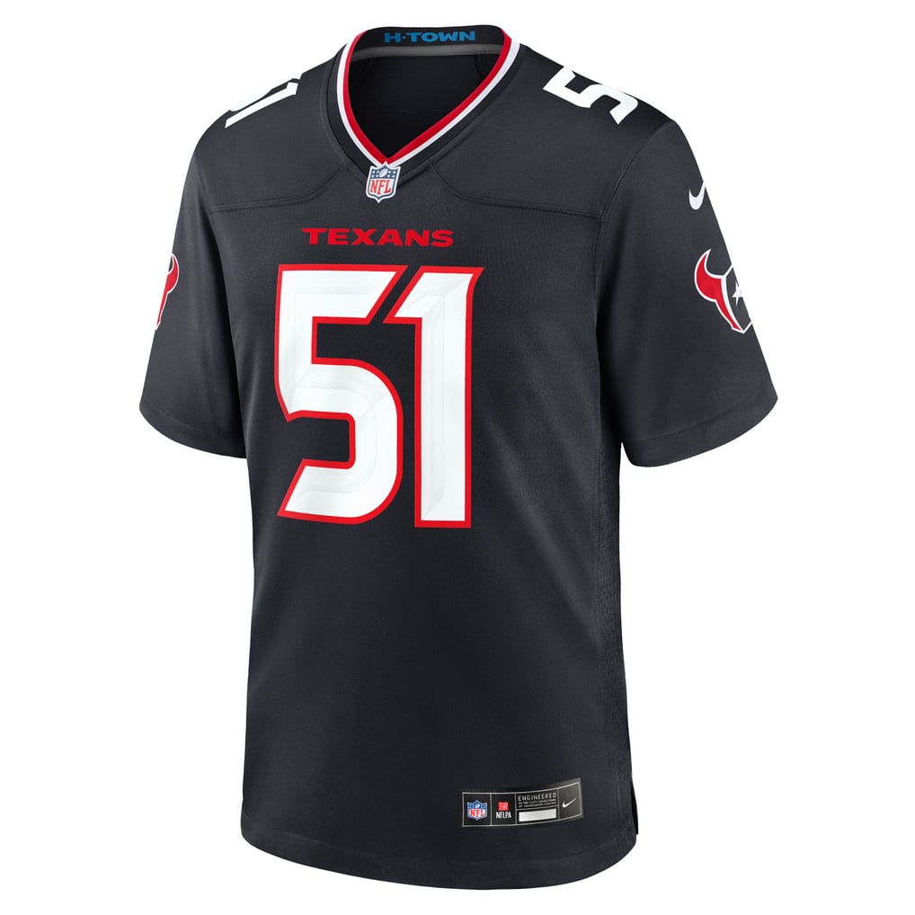 Will Anderson Jr. #51 Houston Texans Navy Home Jersey - front reference