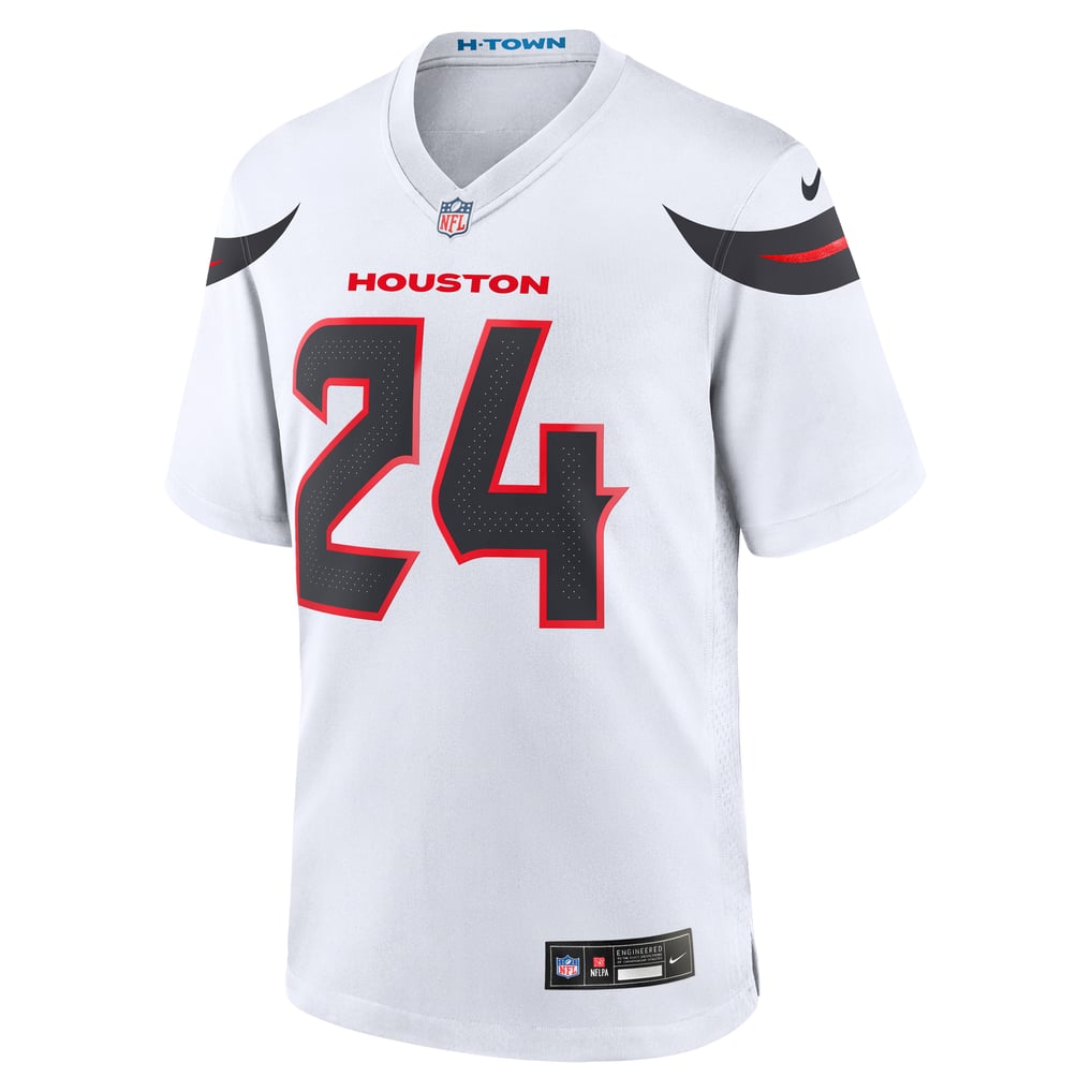 Derek Stingley Jr. #24 Houston Texans White Away Jersey - front reference