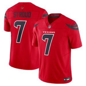 C.J. Stroud #7 Houston Texans Red Alternate Jersey - front and back