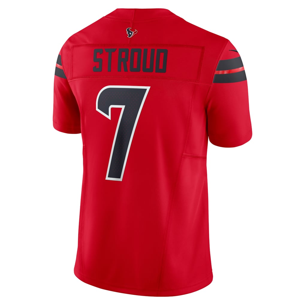 C.J. Stroud #7 Houston Texans Red Alternate Jersey - back