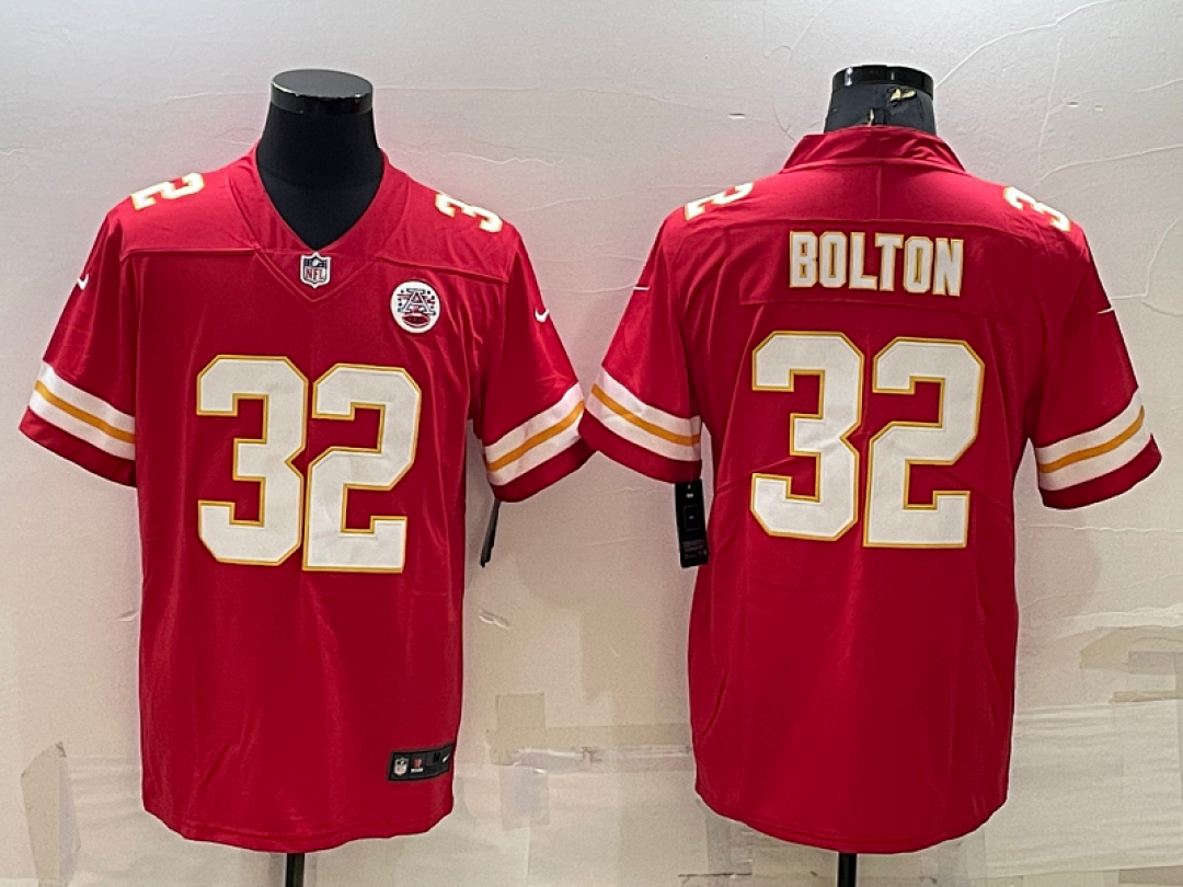 Nick Bolton #32 Kansas City Chiefs Red Home Jersey - actual product photo 1