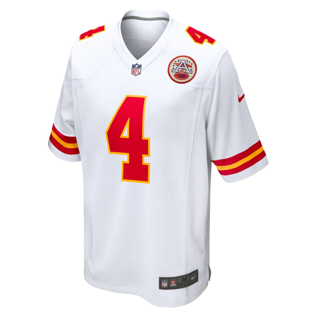 Rashee Rice #4 Kansas City Chiefs White Away Jersey - front reference