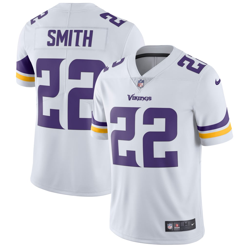 Harrison Smith #22 Minnesota Vikings White Away Jersey - front and back